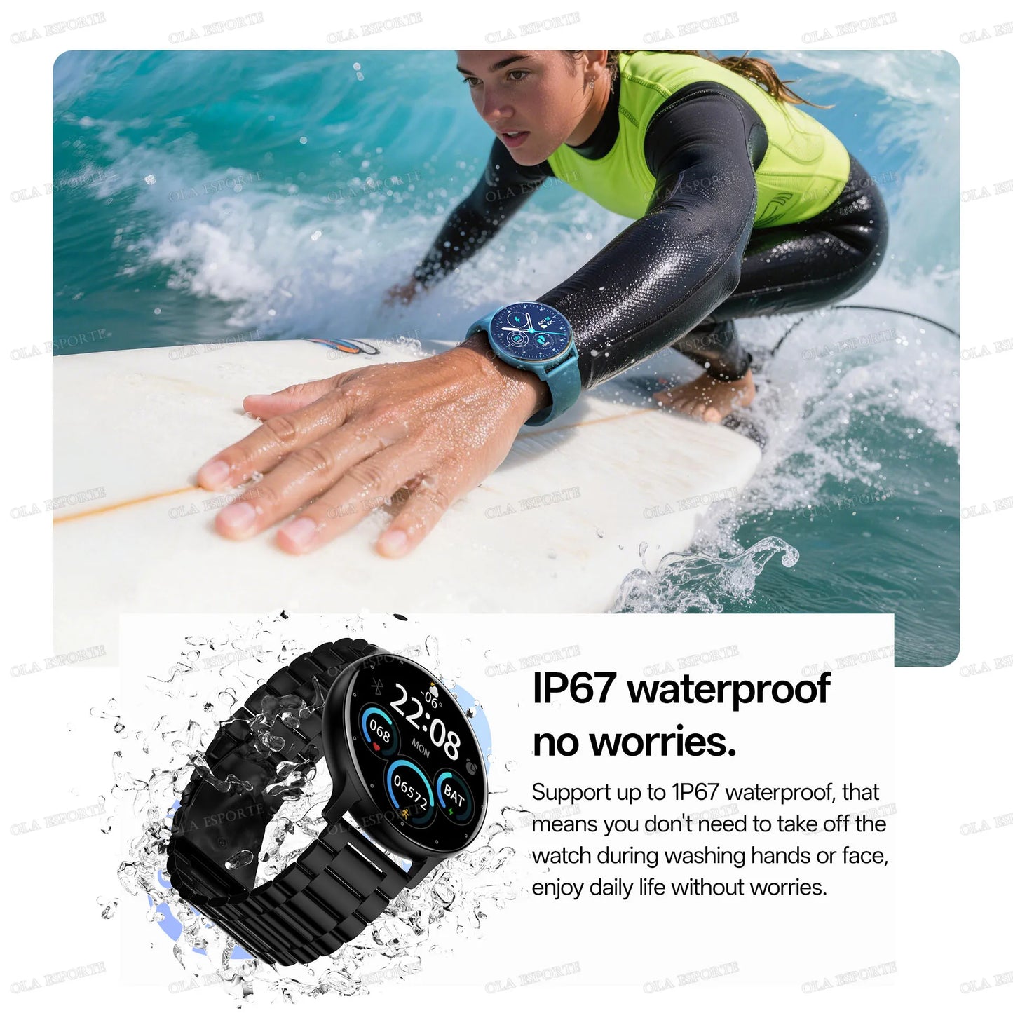2026 smart watch HD  touch screen ，5ATM waterproof，remote control，GPS tracking，heart rate monitor smartwatch for ios Andriod