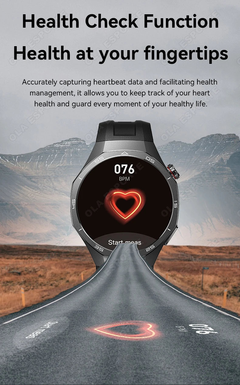 Smart Watches For Men Women 1.5" 360*360 HD Screen 330mAh Battery Heart Rate Sleep Health Bluetooth Call Watches For Man HT30