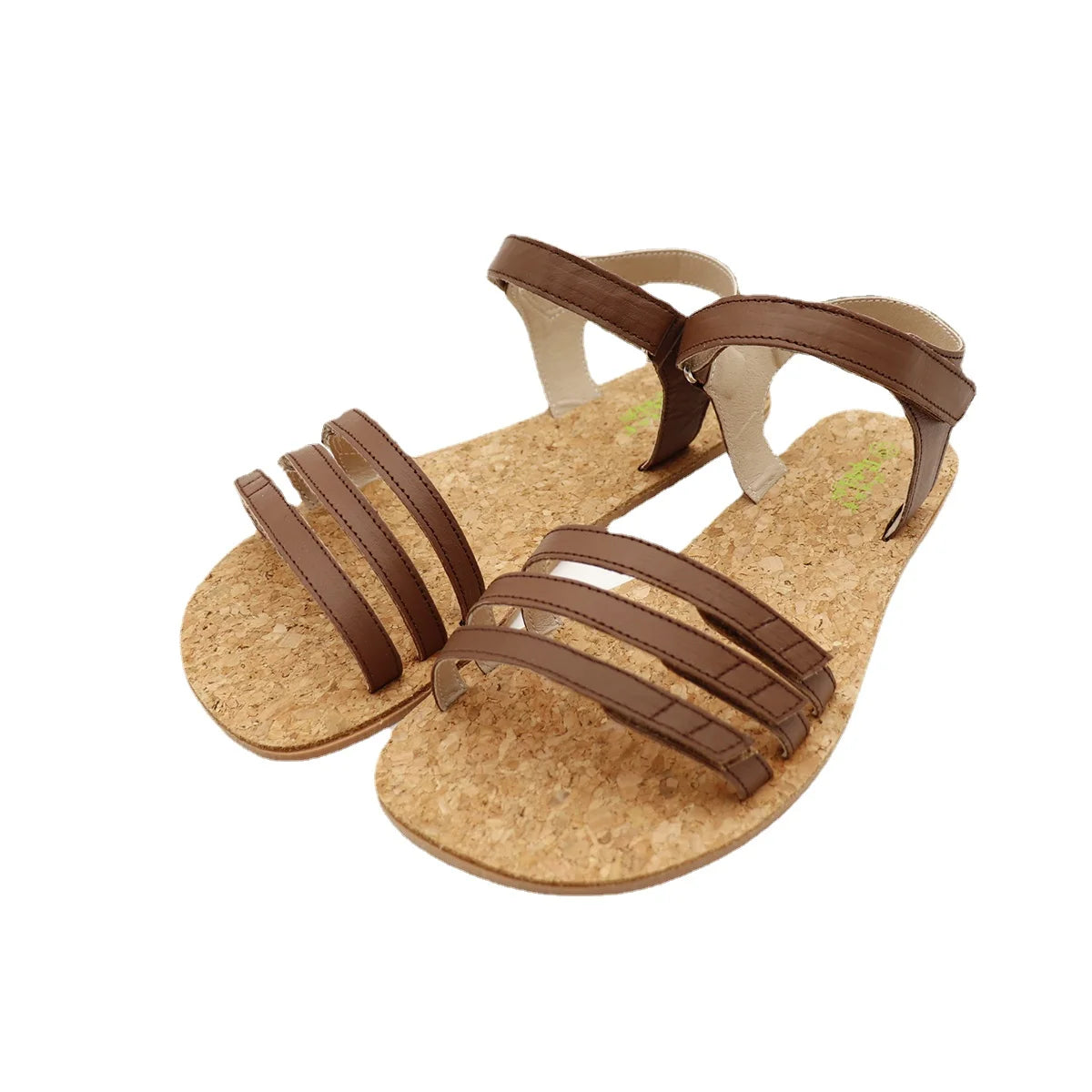 Tipsietoes 2025 Sprinng Barefoot Leather Flat Sandals For Women Shoes With New MInimalist Soft Sole