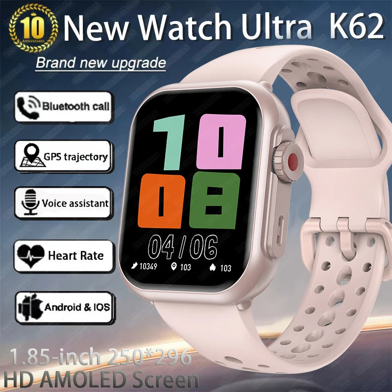 2025 New Smart Watch Women Bluetooth Call Watch Fitness Tracker Waterproof Sport Smart Clock Fashion Ladies Men Smartwatch Woman