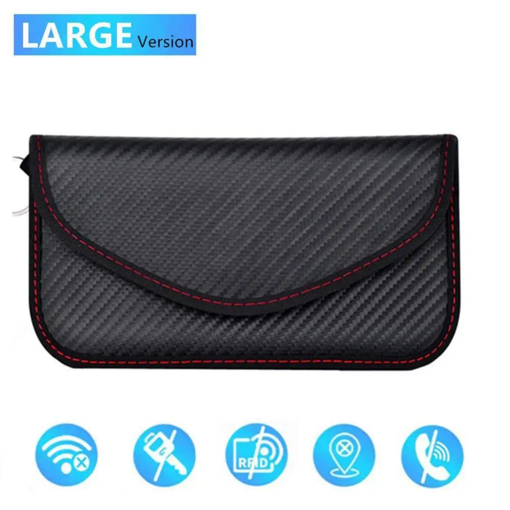 Bolsa Faraday con bloqueo de señal, antiradiación, seguimiento antipiratería para teléfonos móviles, GPS, RFID, control remoto de coche, estuche EMF, bolsas de almacenamiento