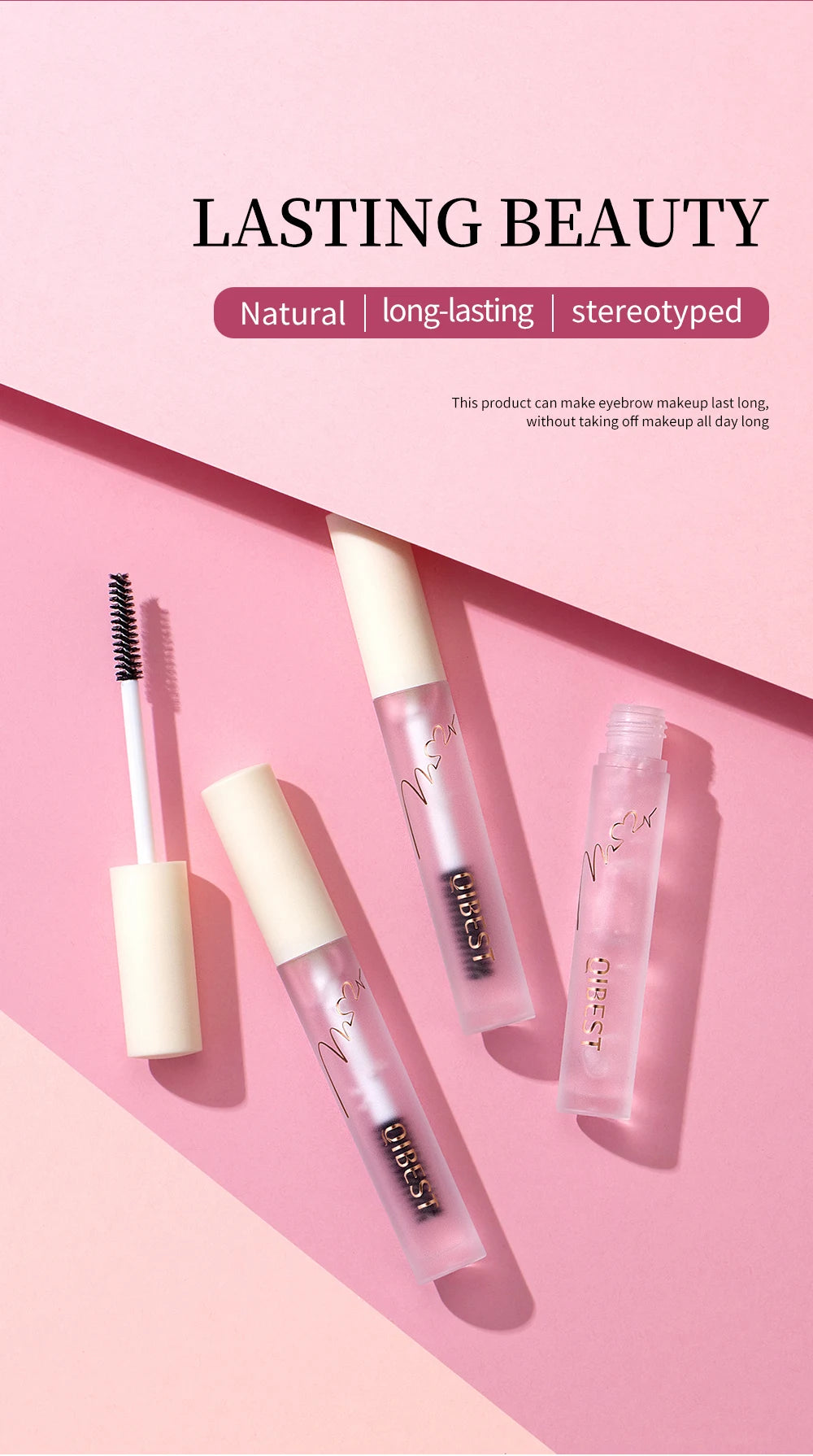 QIBEST Transparent Eyebrow Gel Wax Brow Soap Lasting Eyebrow Enhancer Natural Makeup Soap Brow Sculpt Gel For Eyebrow Cosmetics