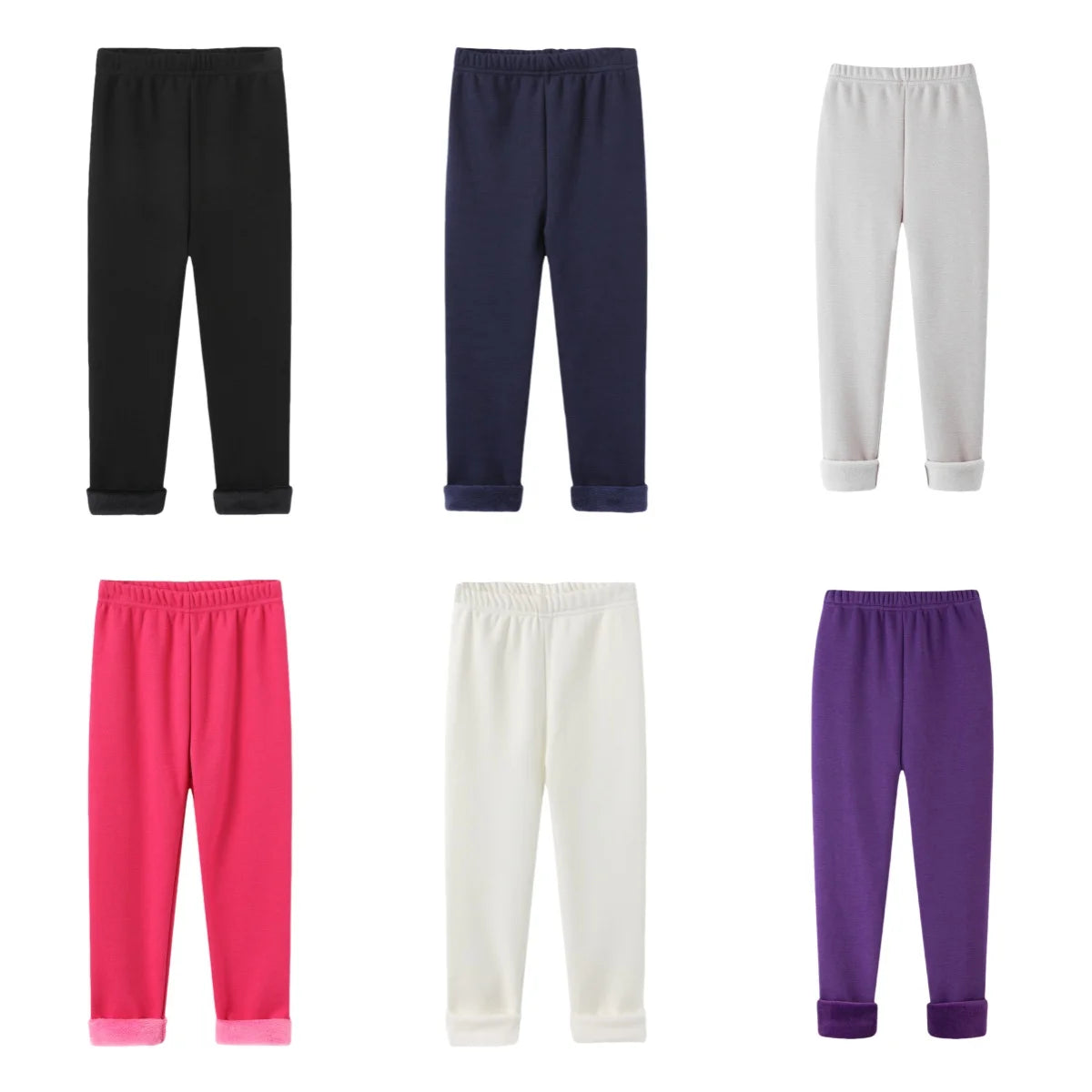 SheeCute Girls Winter Warm Pants Kids Fleece Lined Leggings for 3-11 Years SCW7101