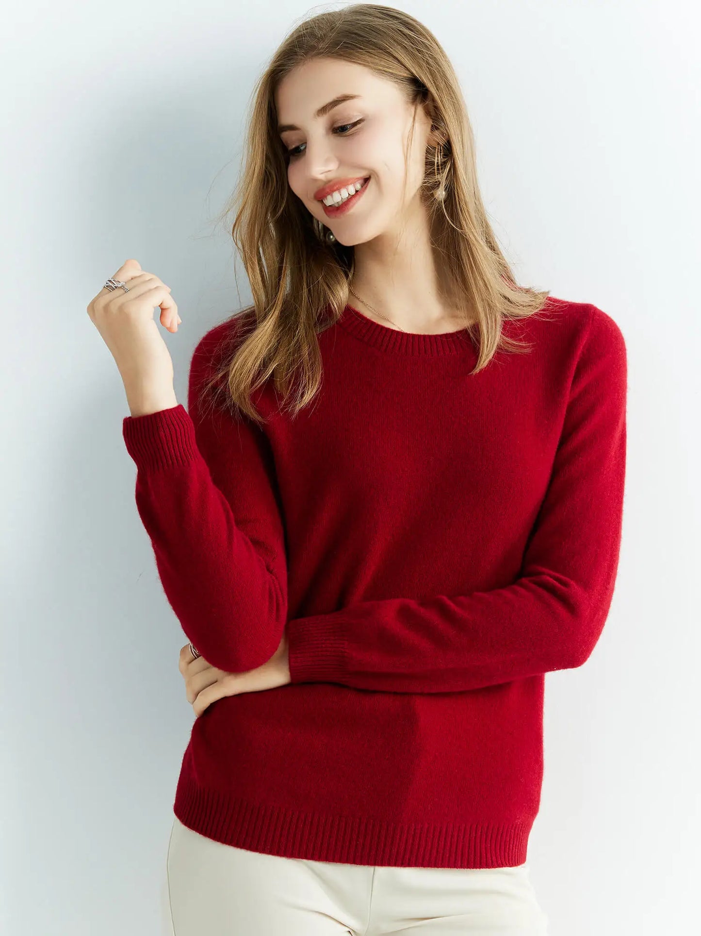 Knitted Sweaters Cashmere Sweater Women 100% Merino Wool O-Neck Vintage Pullovers 2022 Winter Autumn Jumpers Clothing Top Female
