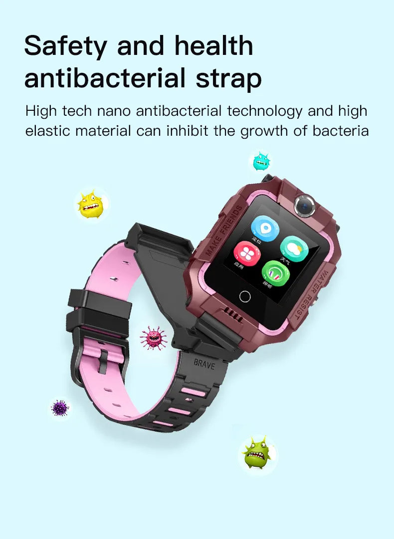 4G kids Smart Watch SOS Waterproof Sim Card Smartwatch for Children Boy Child Watch Girl LBS Location Tracker Clock Phone Call