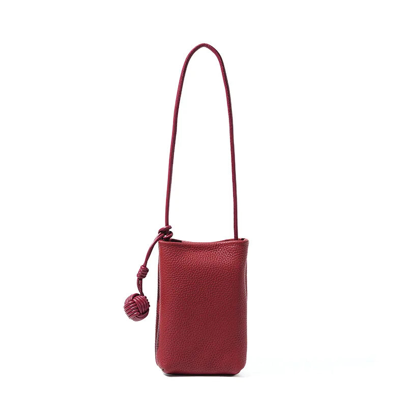 YANATARI mini Small Genuine Leather vintage Bag Crossbody Bag Luxury Hit Product Mobile Phone Shoulder Bag Women Mobile Bag