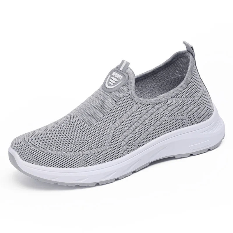 Women Shoes Mesh Casual Shoes Lightweight Slip on Tennis Shoes Fashion Soft Sole Loafers Flats Outdoor Plus Size Women Sneakers
