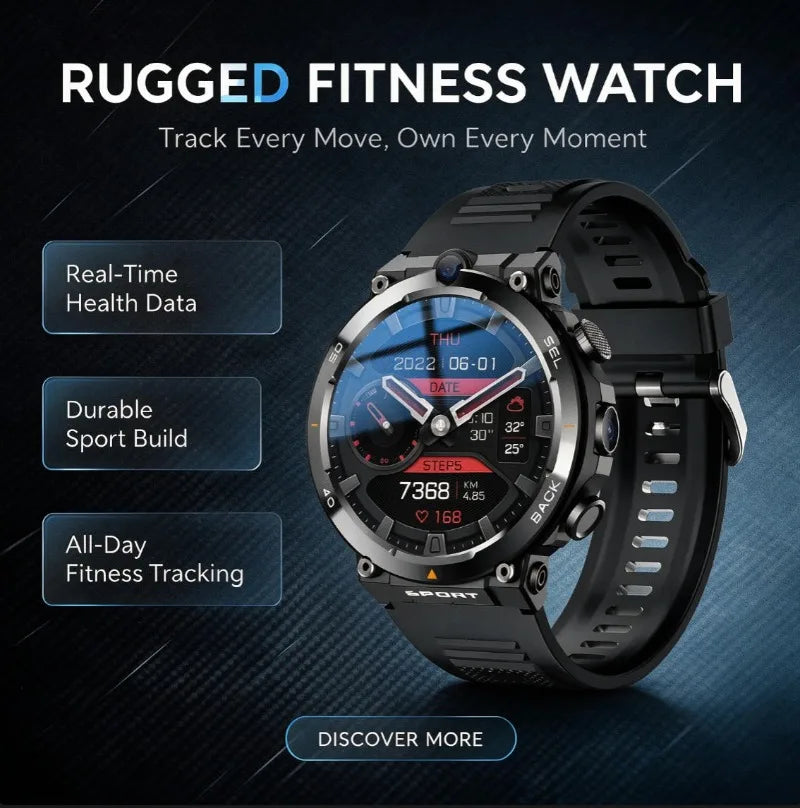 2026 New Smart Watch, 4G Android Business Wristwatch with Bluetooth Calling & GPS Positioning, Unisex for Men and Women