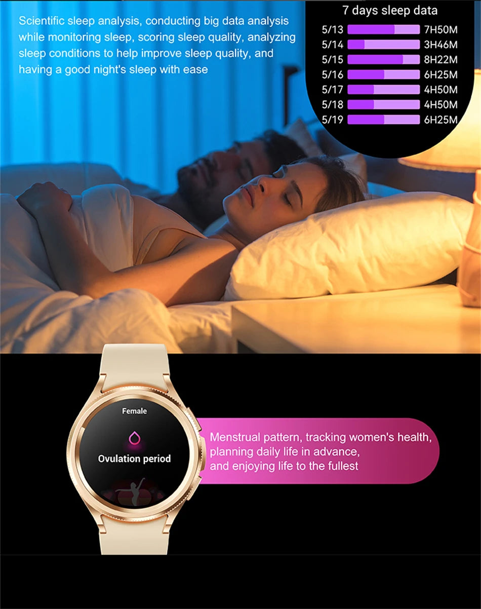 2025 New Smart Watch 6 Men's Outdoor Sports 100+ Sport Modes IP68 Waterproof Watch AMOELD HD Screen Smartwatch Android IOS