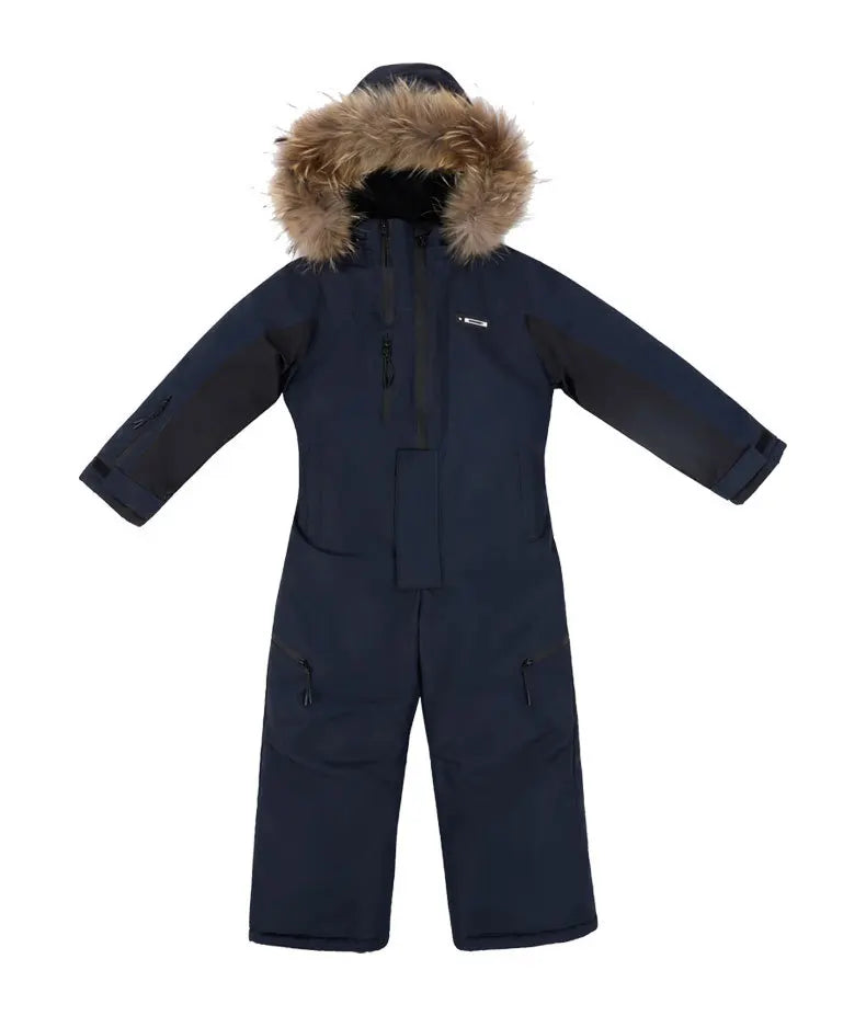 Winter Children Ski Suit Windproof Warm Jumpsuit Boys Thicken Fleece Jacket coat Children Clothing onesie