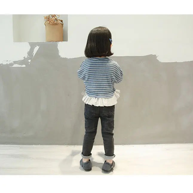 2024 primavera otoño niñas niños pantalones vaqueros casuales pantalones bebés niños pantalones vaqueros populares