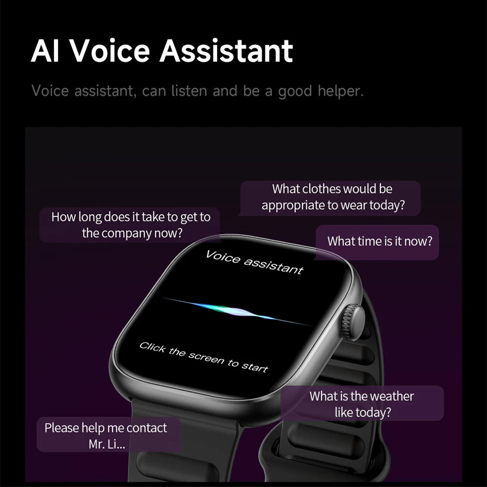 Smartwatch For Men Women Sports Call Smart Watch Fitness Tracker Heart Rate Monitor Custom Dial Watches Heart Rate Waterproof