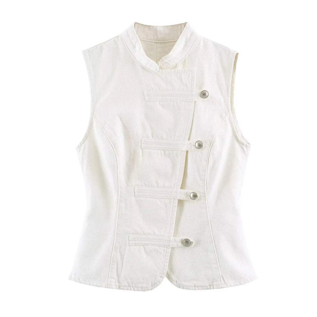Women's Tops 2026 Summer New Fashion Retro Denim Blouse Women's Chic Summer Travel Joker Youth Blouse Vest