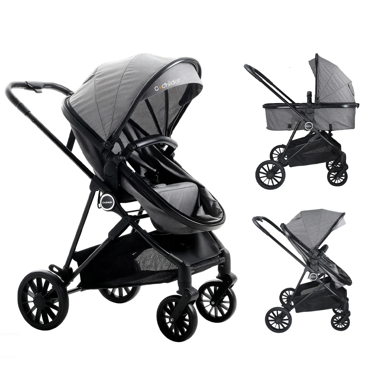 Foldable newborn stroller, Baby Stroller 2-in-1, outdoor camping vehicle, can be pushed in both directions, Christmas gifts