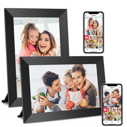 Digital Picture Frame, 10.1 Frameo Digital Frame WiFi with 32GB Memory, 1280x800 IPS Touch Screen, Send Photos Videos from Your