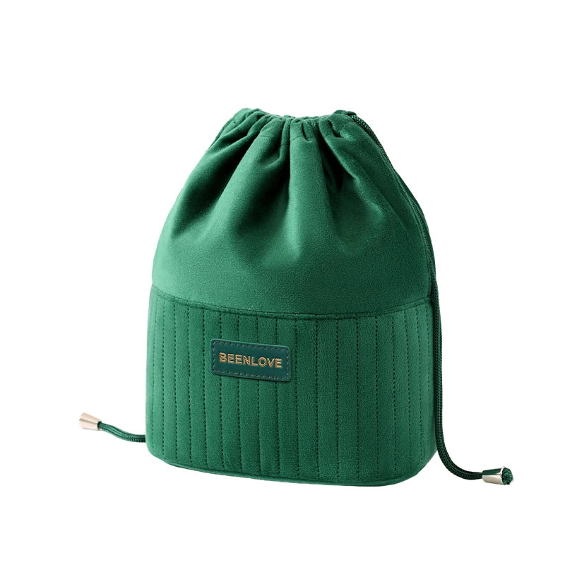 Waterproof Makeup Bag Fashion Velvet Cosmetic Bag Professional Makeup Bag Portable Travel Toiletry Storage Organizer Bag