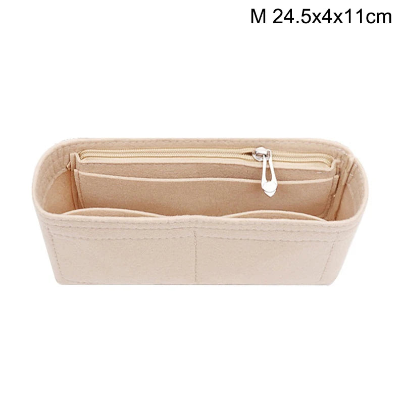 1PC Felt Insert Bag Organizer, Makeup Organizers, Liner Perfect for Brand Women's Handbags For And Cosmetic Bags