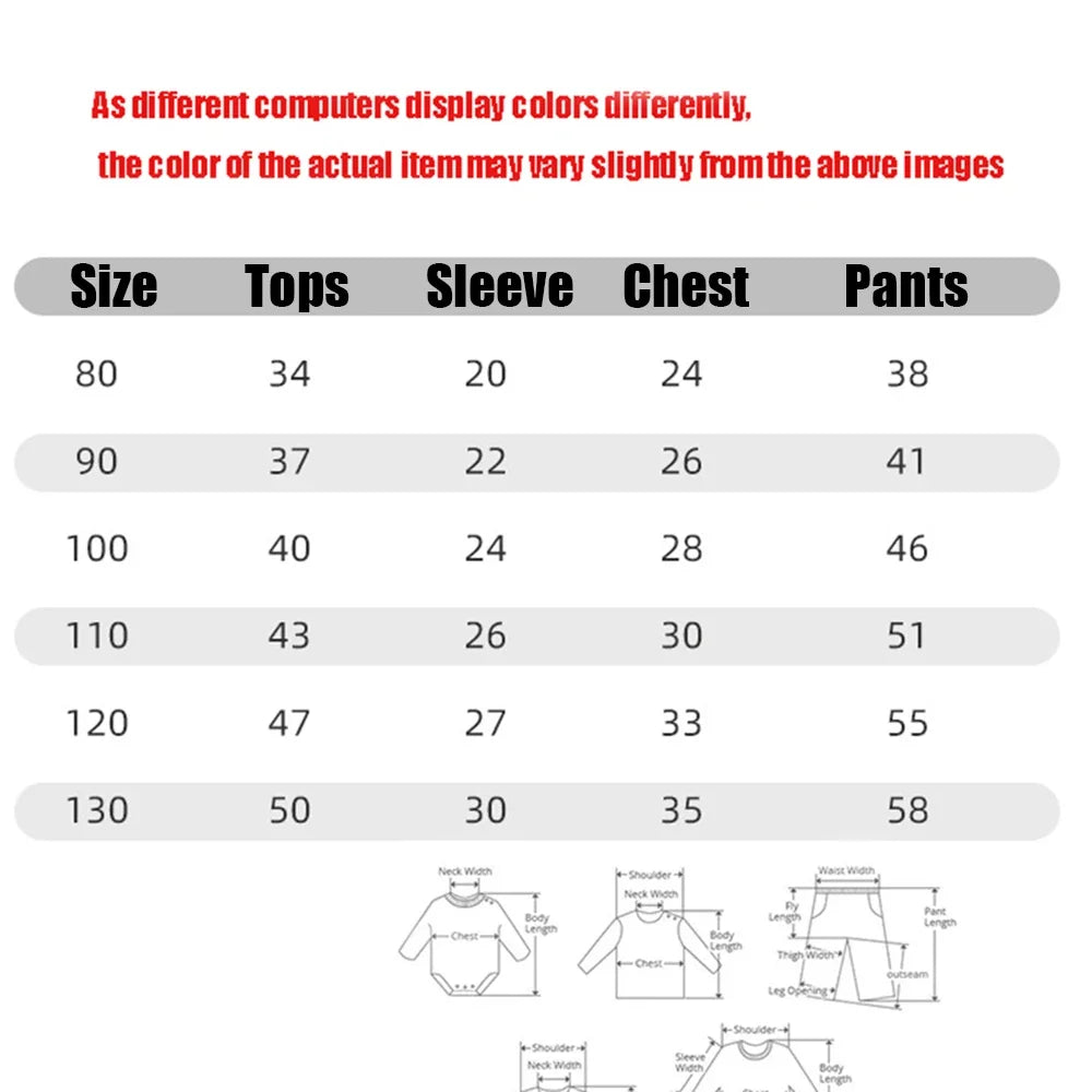 Baby Pajamas Sets Cotton Summer Child Pajamas Toddler Long Sleeve Boys Girls Nightwear Pyjamas Kids Cartoon Homewear Clothes