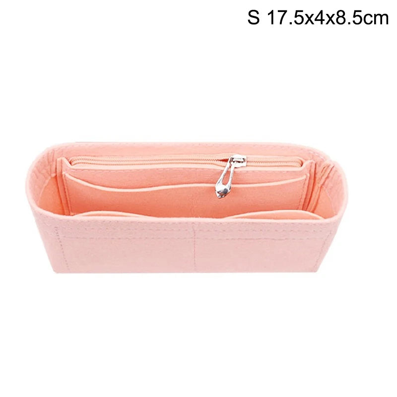 1PC Felt Insert Bag Organizer, Makeup Organizers, Liner Perfect for Brand Women's Handbags For And Cosmetic Bags