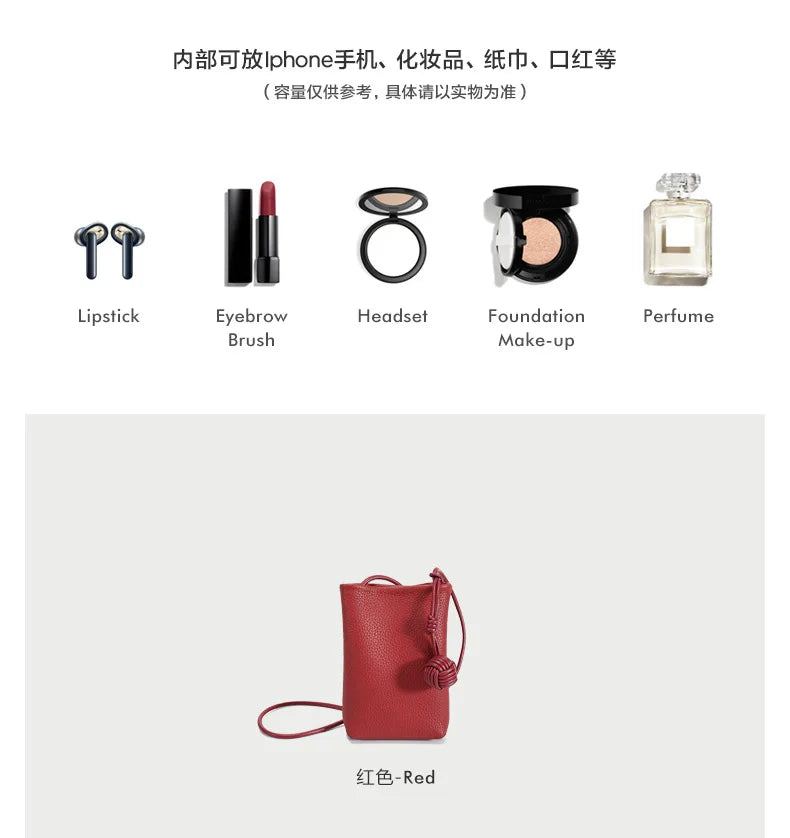 YANATARI mini Small Genuine Leather vintage Bag Crossbody Bag Luxury Hit Product Mobile Phone Shoulder Bag Women Mobile Bag