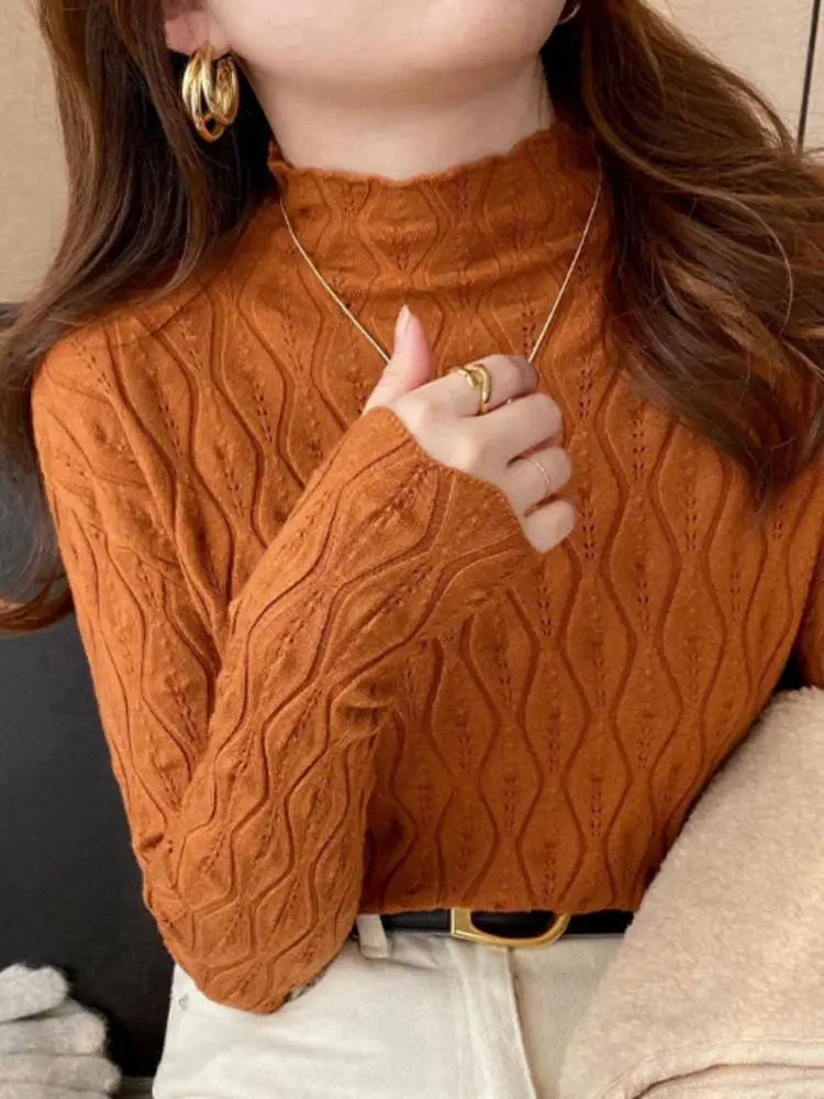 2026 Cashmere Turtleneck Women Sweaters Autumn Winter Warm Pullover Slim Tops Knitted Sweater Jumper Soft Pull Female