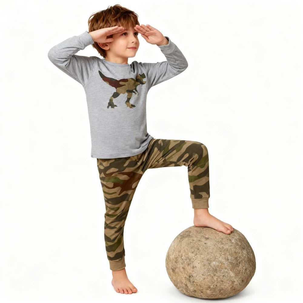 kids pajamas set baby pijama boys animal embroidery sleepwear girls cute 100% cotton soft nightwear children clothing homewear