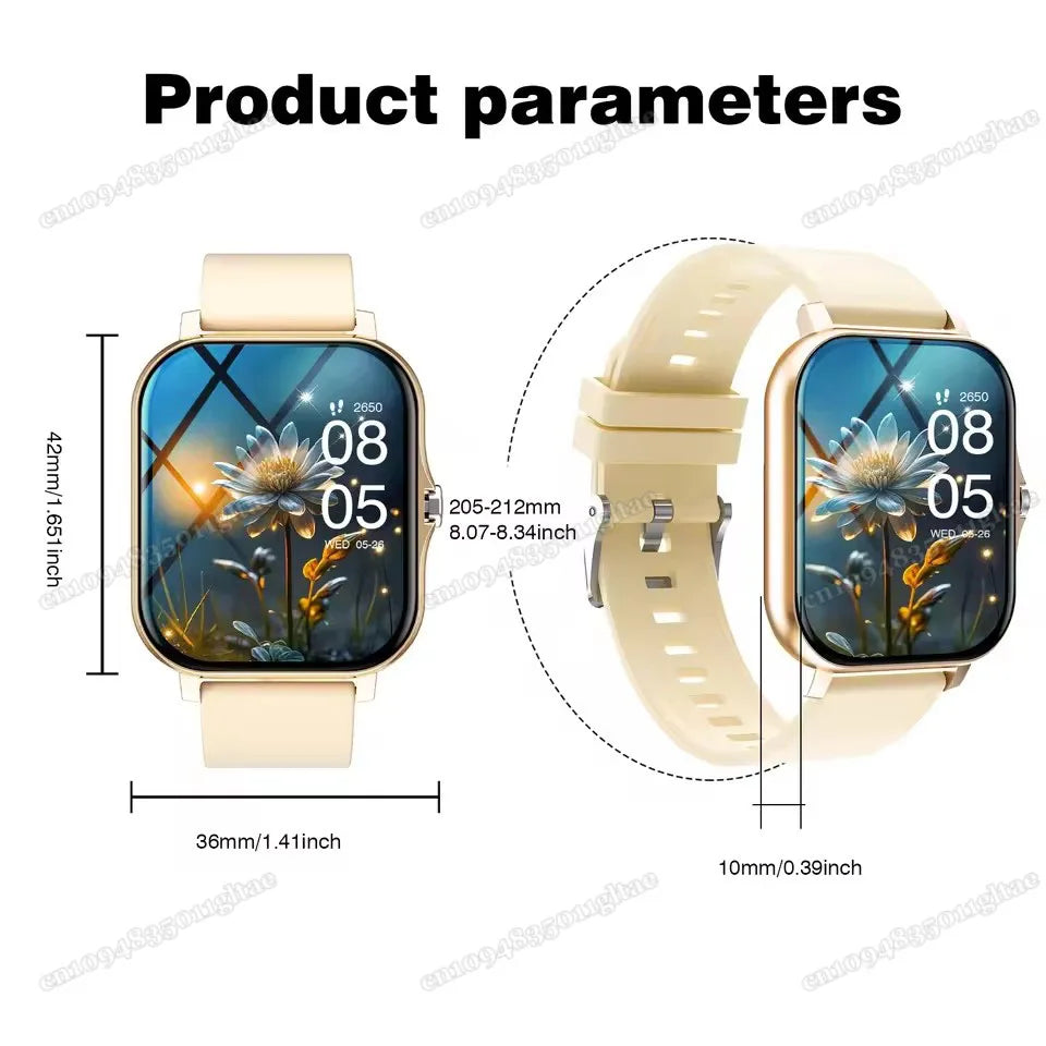 Smart Watch For Android IOS Watches 2.01inch HD Display Bluetooth Call Message Alert Music Sports Mode Smartwatch Men Women Gift