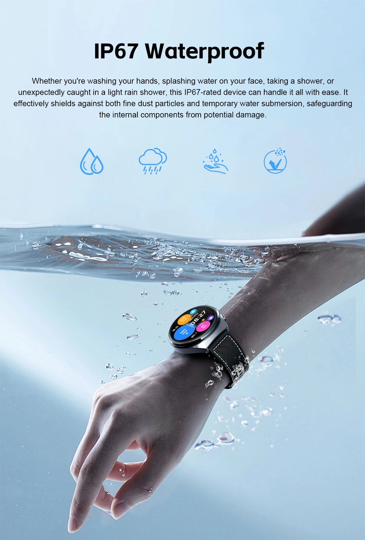 2024 New For HUAWEI Xiaomi Smart Watch With Earbuds TWS Bluetooth 2 in 1 Earphone Heart Rate Blood Pressure Monitor Sports Watch