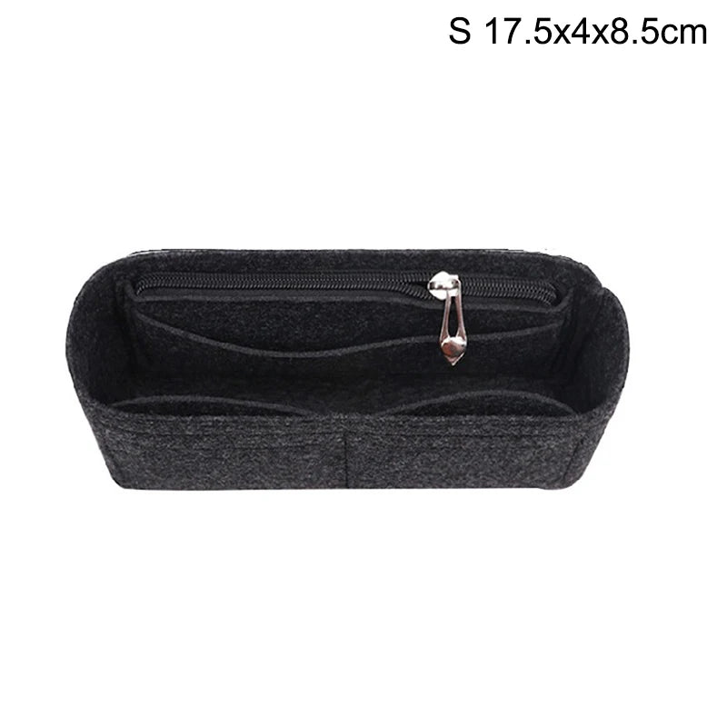 1PC Felt Insert Bag Organizer, Makeup Organizers, Liner Perfect for Brand Women's Handbags For And Cosmetic Bags