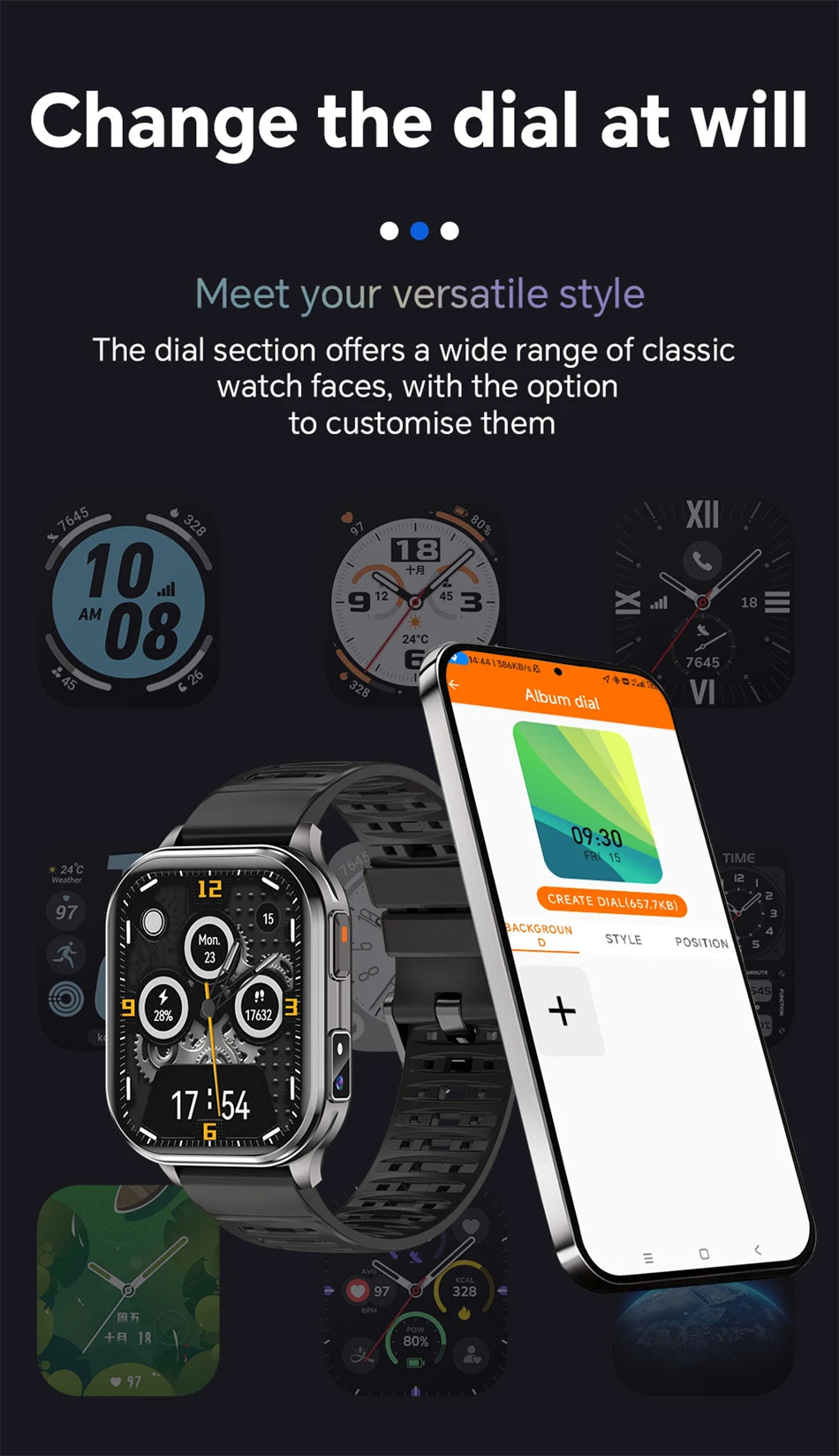 2026 New Smart Watch With Camera Men Women Photos Record Video Health Sports Fitness IP68 Waterproof Call Recording Smartwatches