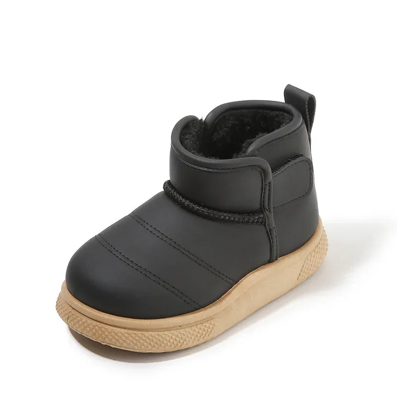 Winter Girl Outdoor Snow Boots New Causal Children's Cotton Boots for Boys Soft Warm Furry Hairy Kids Fashion School Ankle Boots