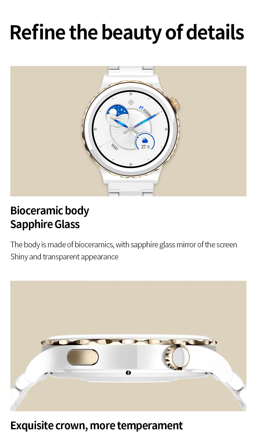 Smart Watch Unisex Smart Watches Bluetooth Call GPS Activity Tracker 24-hour Health Test Wrist Watches Women's Health Monitoring