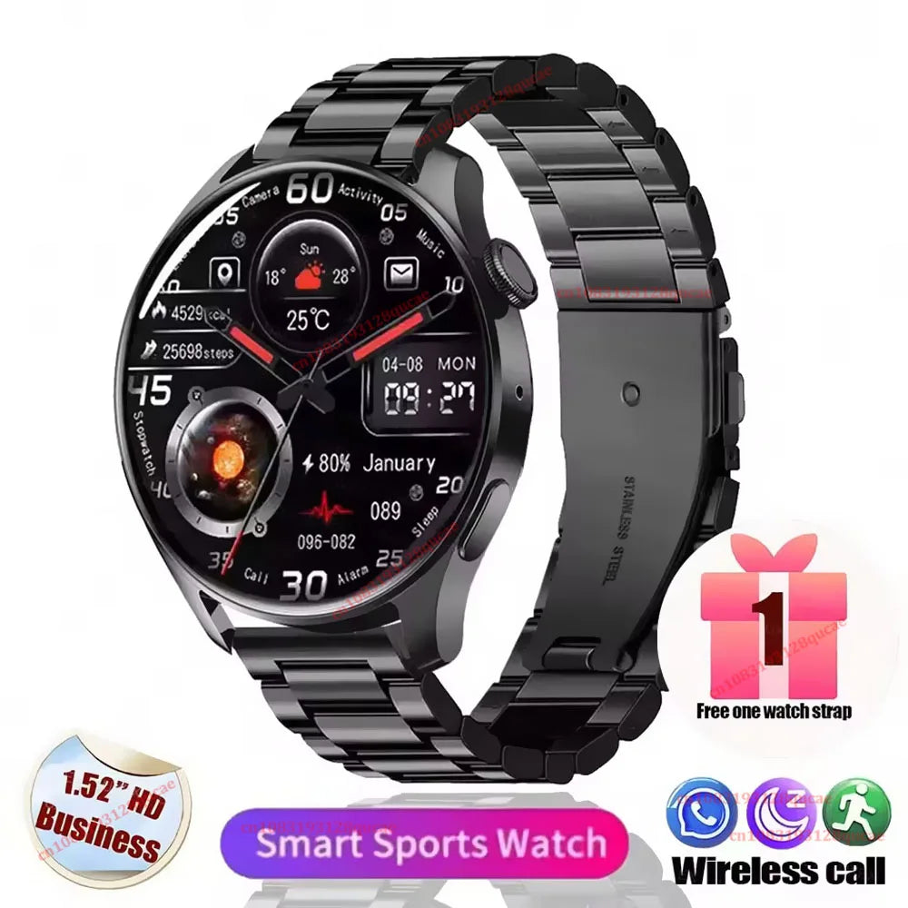 2026 New Smart Watch Men AMOLED HD Screen GPS Motion Trajectory Heart Rate Bluetooth Call SmartWatch Waterproof Android iOS Ht30