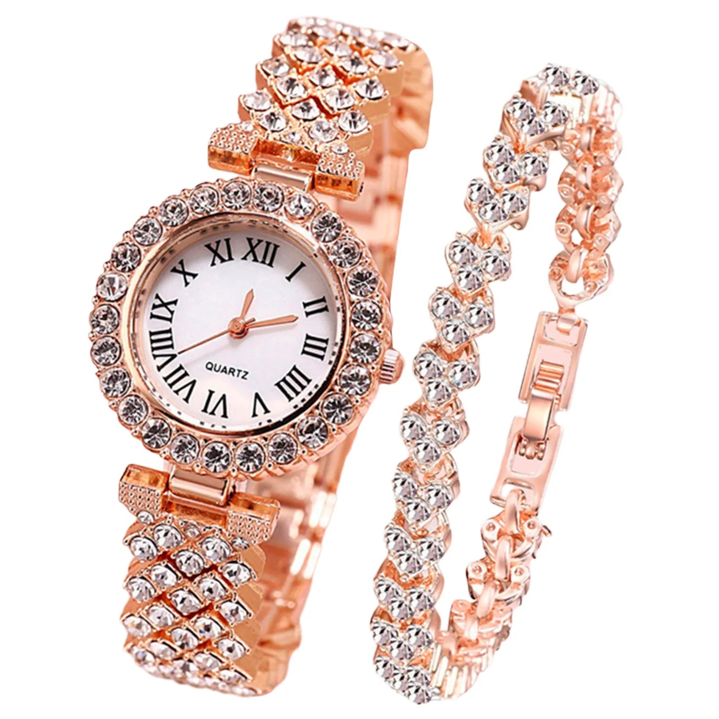 Watch For Women Watches 2024 Luxury Watch Luxury Brand Reloj Mujer Watch Bracelet Set Diamond Steel Band Quartz Watch Wrist Watc