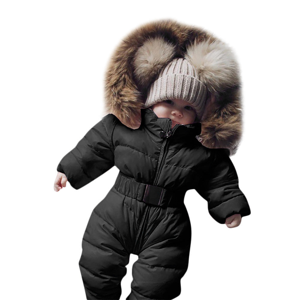 Winter Clothes Infant Baby Snowsuit Boys Girls Romper Jacket Hooded Down&Parkas Jumpsuit Warm Thick Coat Outwear Infant Clothing