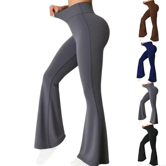 Women's Flared Leggings, Butt Lift, V-ShapedWaist, Bottom,, Bootcut, for Exercise 6XDA