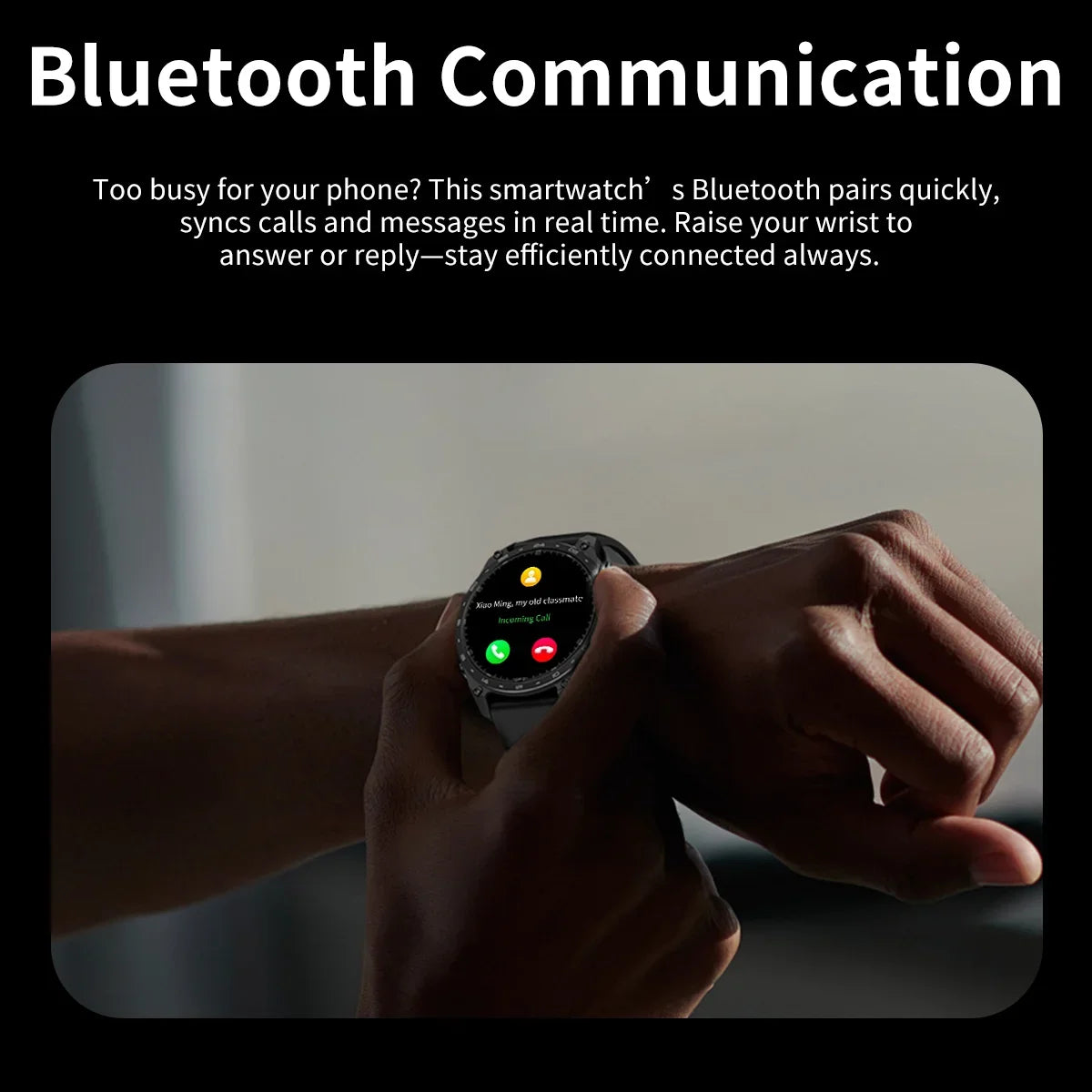 2026 New Smart Watch for Men with Built in GPS Maps 100+ Sport Modes 3ATM Waterproof BT Call MP3 MP4 Playback Altitude Compass