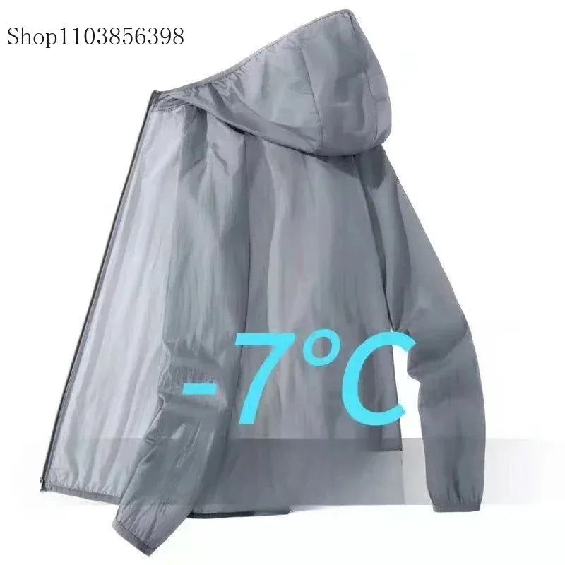 Men's Sunscreen Jacket Summer High Quality Casual Windbreaker Jacket Breathable Waterproof Outdoor Jacket Sunshine Proction