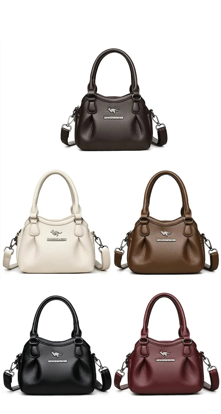 Luxury Women's Tote PU Leather Soft Crossbody Bags Women Designer Handbags High Quality Large Casual Female Messenger Sac