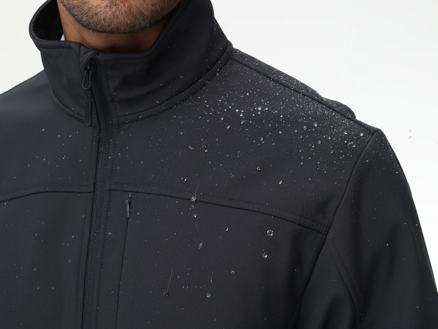 Mens Business Casual Jacket, Windbreaker Waterproof Fashion Coat, Cargo Jacket for Daily Outdoor Travel Autumn Winter