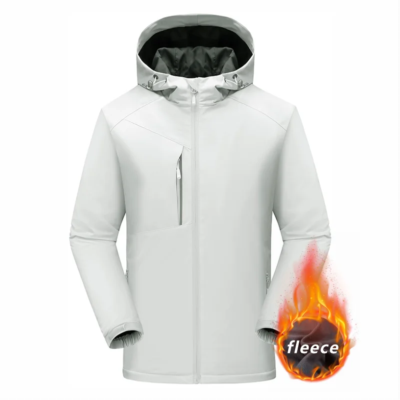 Men's Warm Jacket Custom Printed Embroidered Logo Women's Hoodie Plus Cashmere High Quality Men And Women Same Style Jacket 4xl