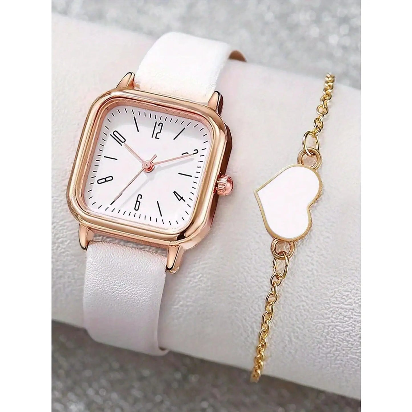 New Women Watch Luxury Bracelet Set Fashion Business Leather Quartz Wrist Watches for Women Gift Set Relogio Mujeres