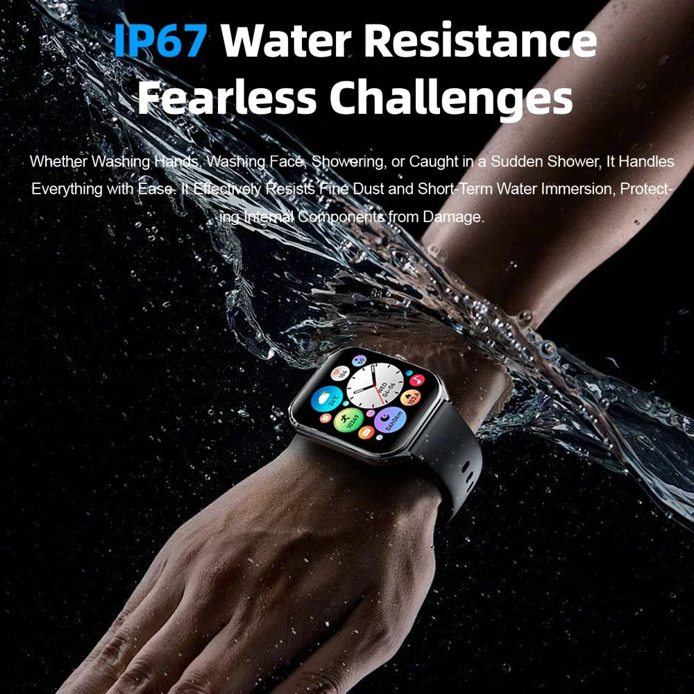New Ultra Thin Smart Watch Men 1.96' AMOLED HD Pixel Display Always Show Time BT Call Reminder Smartwatch Ladies For Android iOS