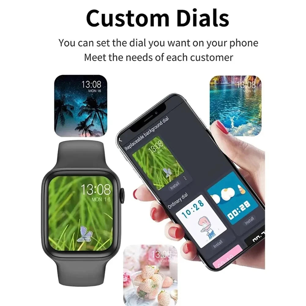 T168 Wireless Calling Smart Watch Make Answer Call Full Touch Sport Fitness SmartWatch For Women Men