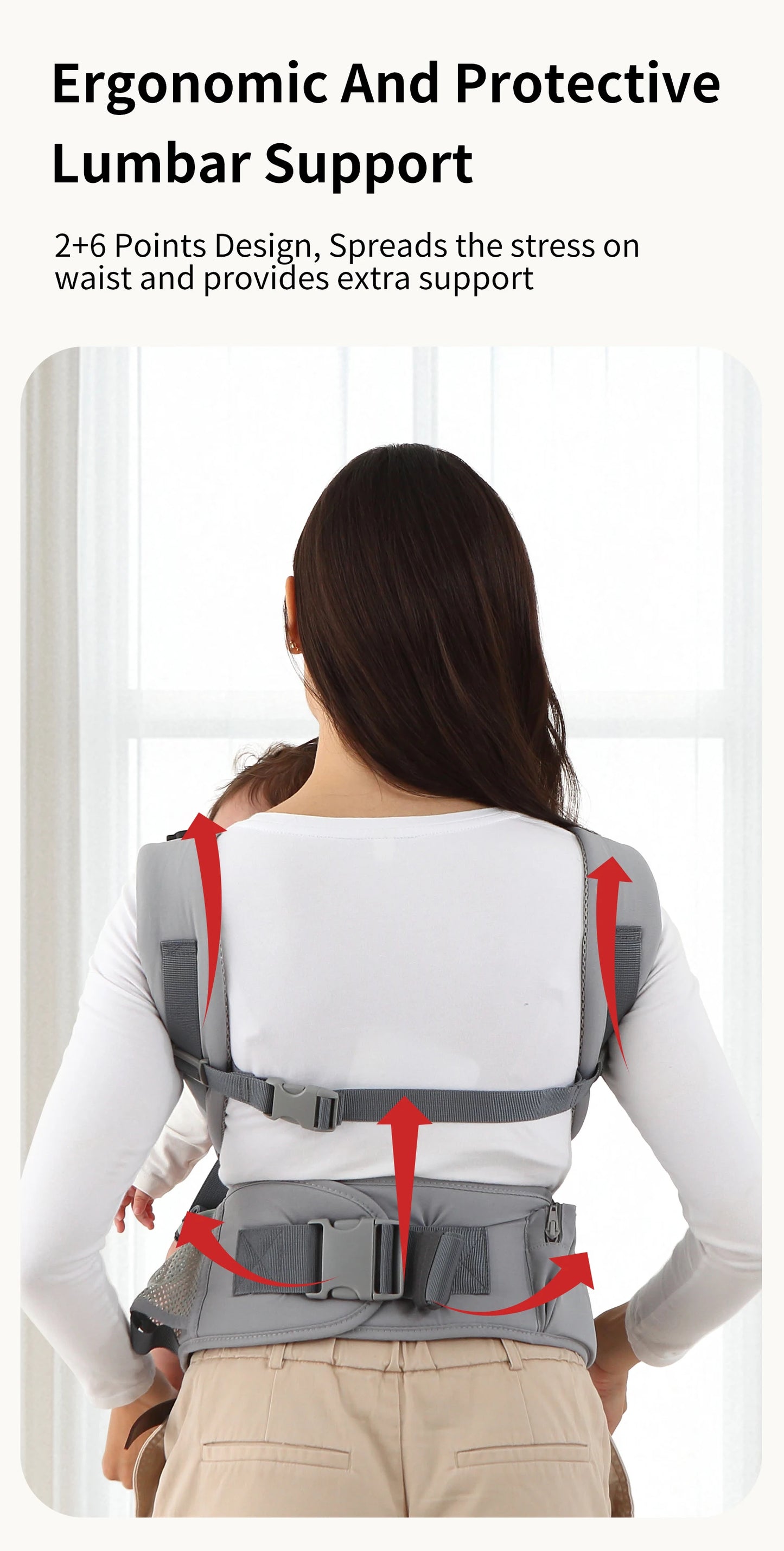 INSULAR Baby Carrier Breathable Child Waist Stool With Hip Seat Waist Stool Front Hold Portable Multi-functional 0-2Y