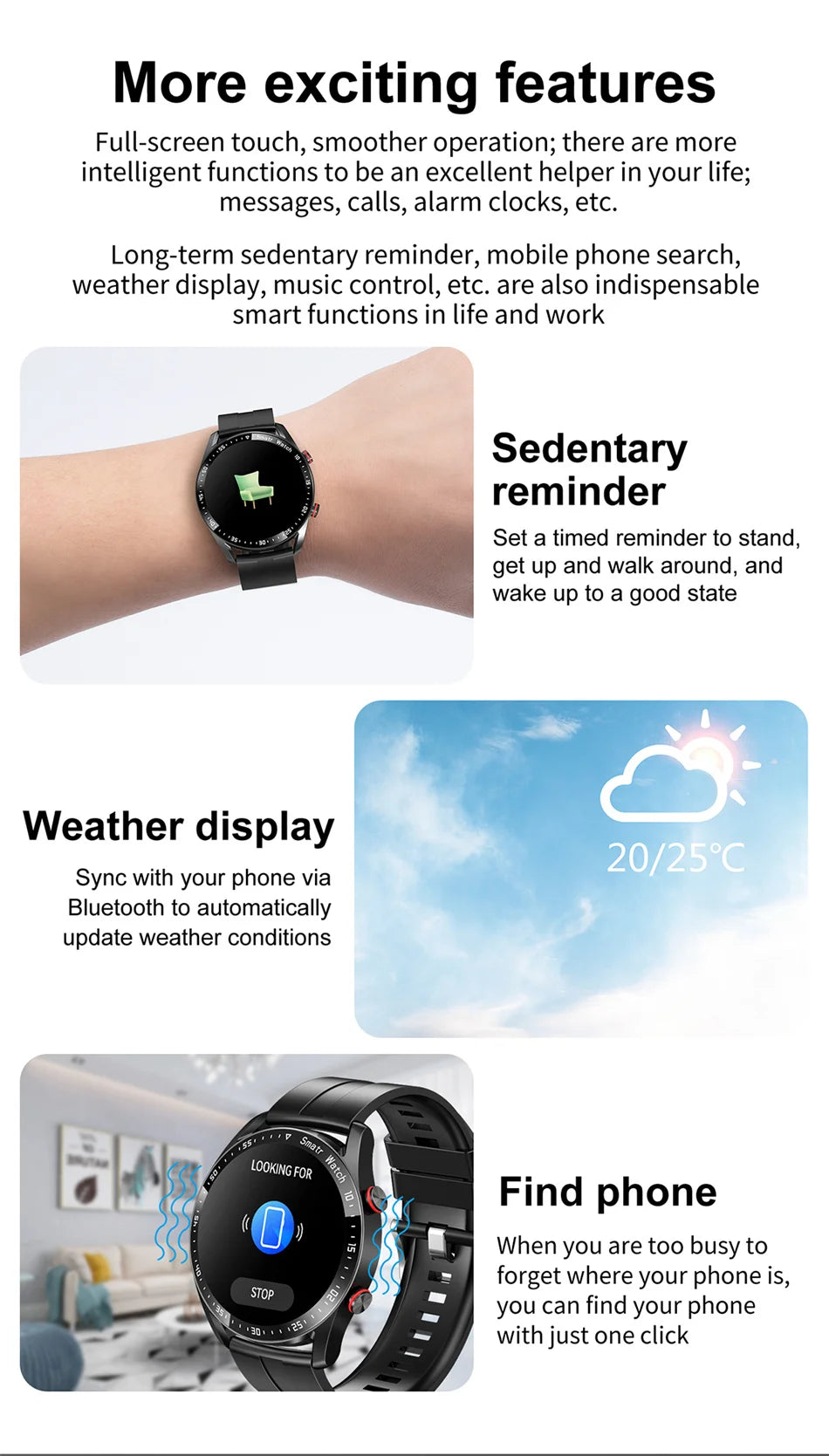 ECG+PPG Bluetooth Call Smart WatchMen Health Heart Rate Blood PressureFitness Sports Watches Man SportsWaterproof Smartwatch