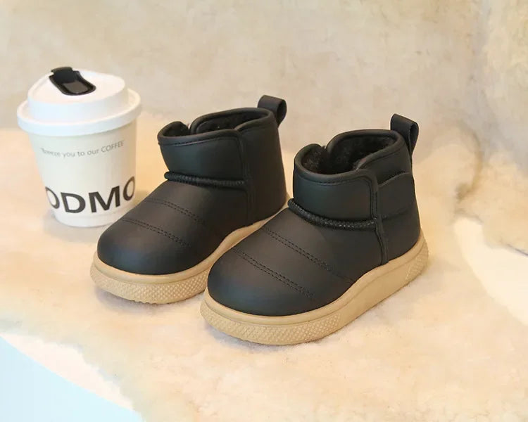 Winter Girl Outdoor Snow Boots New Causal Children's Cotton Boots for Boys Soft Warm Furry Hairy Kids Fashion School Ankle Boots