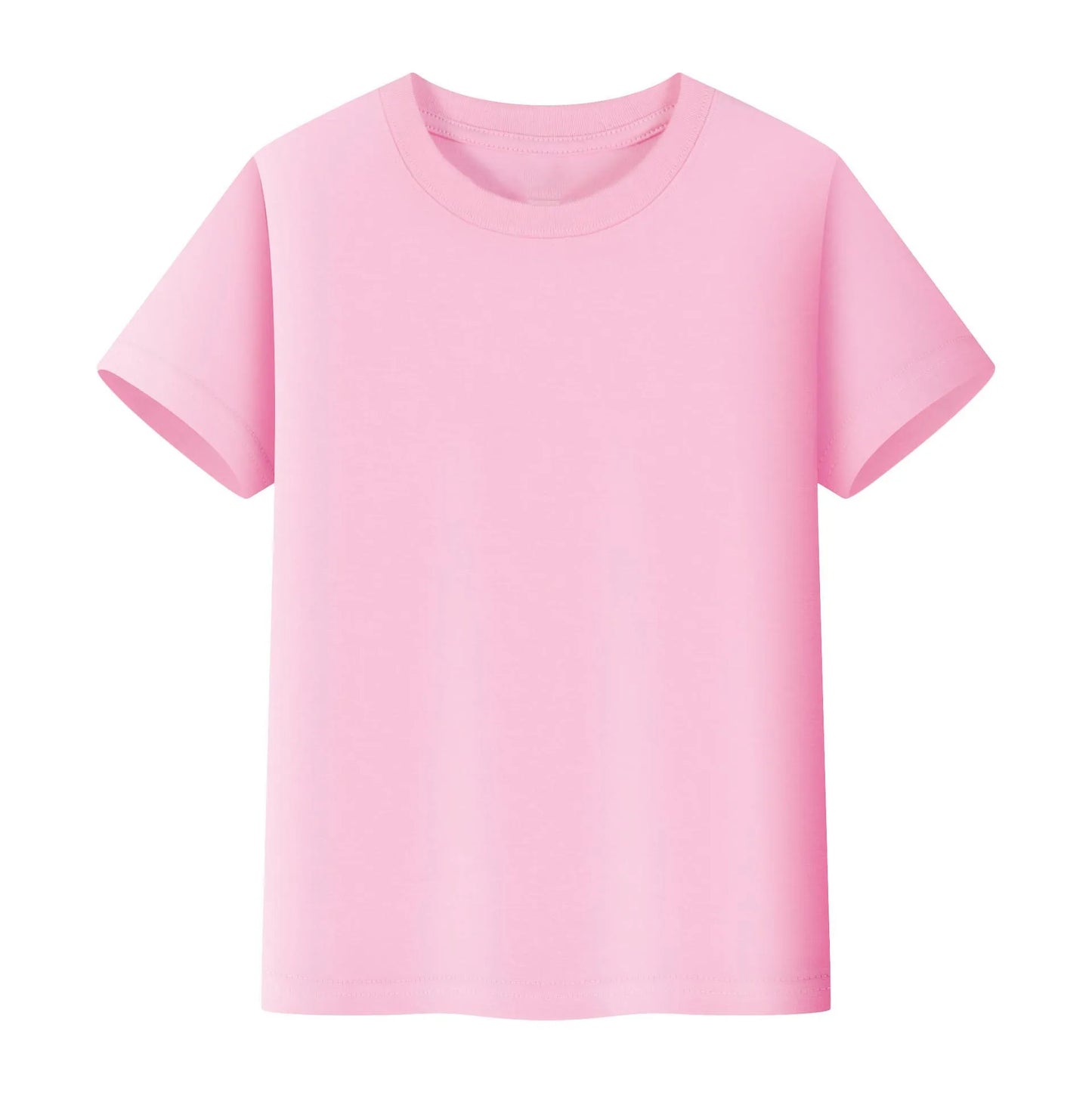 1 to 14 Years Boys Tshirt Plain Cotton Teenage Girls T Shirts Basic White Black Tees Korea Short Sleeve Summer Children Clothing