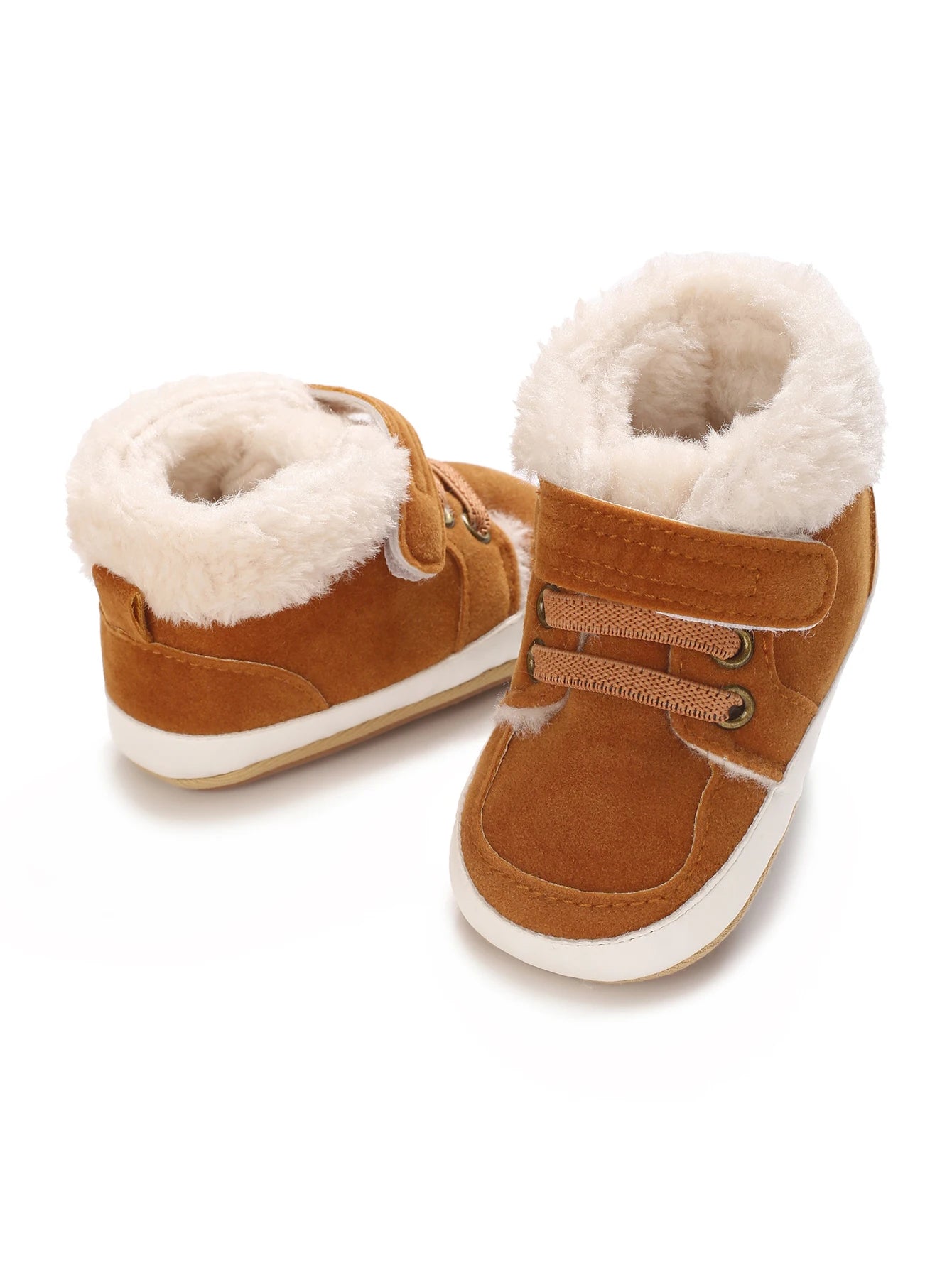 Baby Winter Boots - Soft Cotton Snow Shoes for Toddlers | Warm First Walkers 0-24M | Solid Color Design"