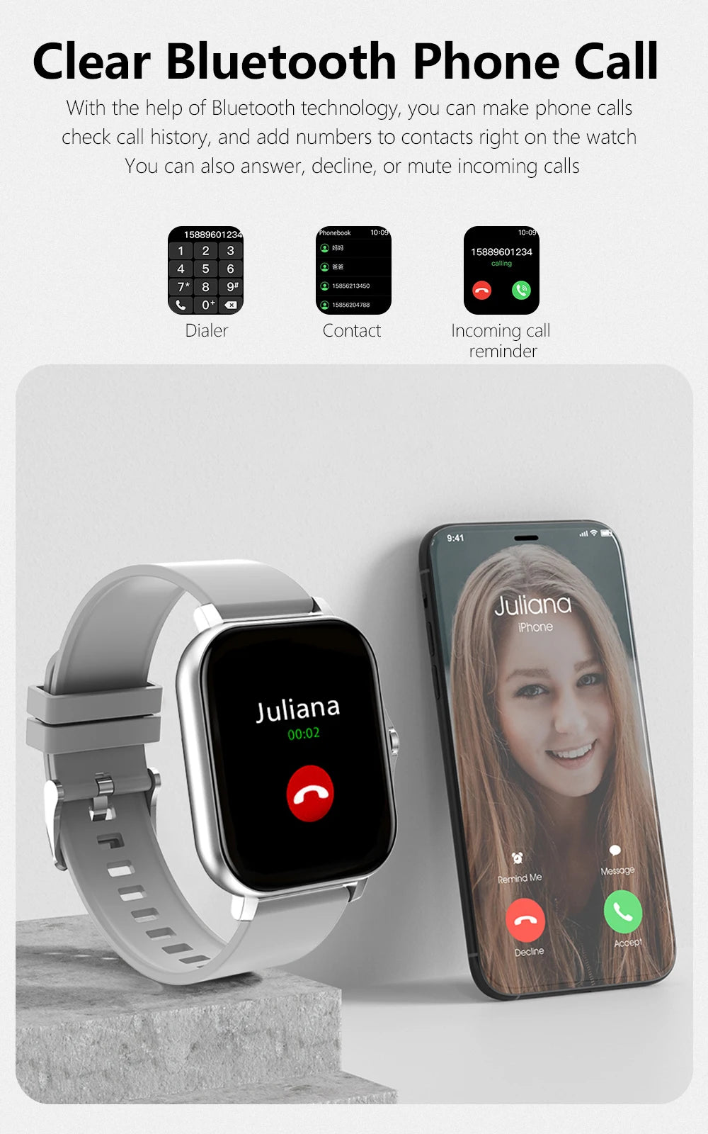 Smartwatch Y13- Relógio Inteligente Esportivo Bluetooth Android/iOS - Com foto Na Tela